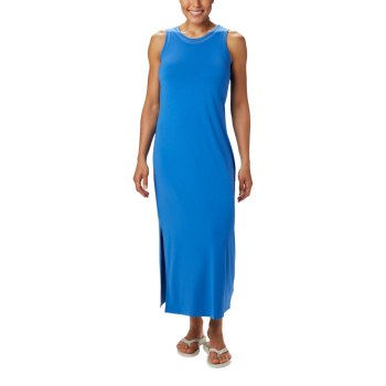 Columbia Jurken Dames, PFG Slack Water Knit Maxi Blauw, 37LBIHWGN